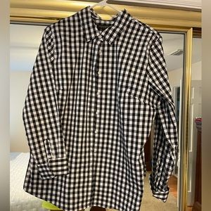 Banana Republic Riley tailored shirt.  Gingham size 14